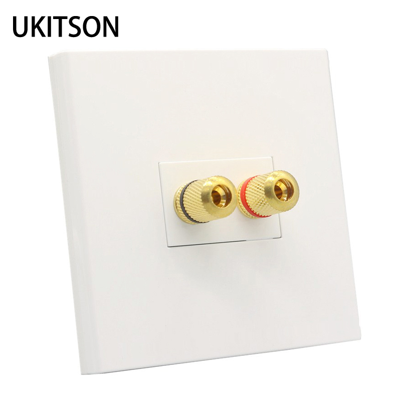 Speaker Terminal - Audio Luidspreker Muur Panel Terminals Banaan