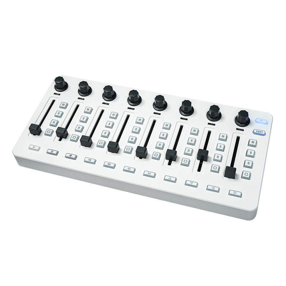 Audio Interface - MIDI-controllermixer, 8 encoders, softwarebesturing, audio-interface, DJ-apparatuur,