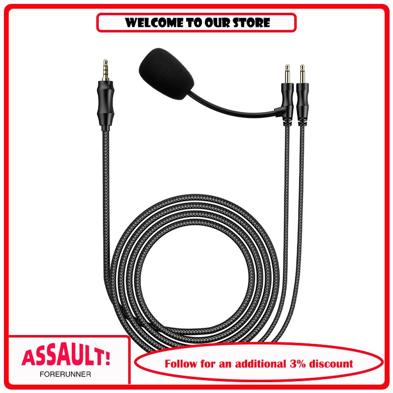 Trs Cable - FiiO LL-3.5A Gaming-oortelefoon met microfoon Upgrade-kabel