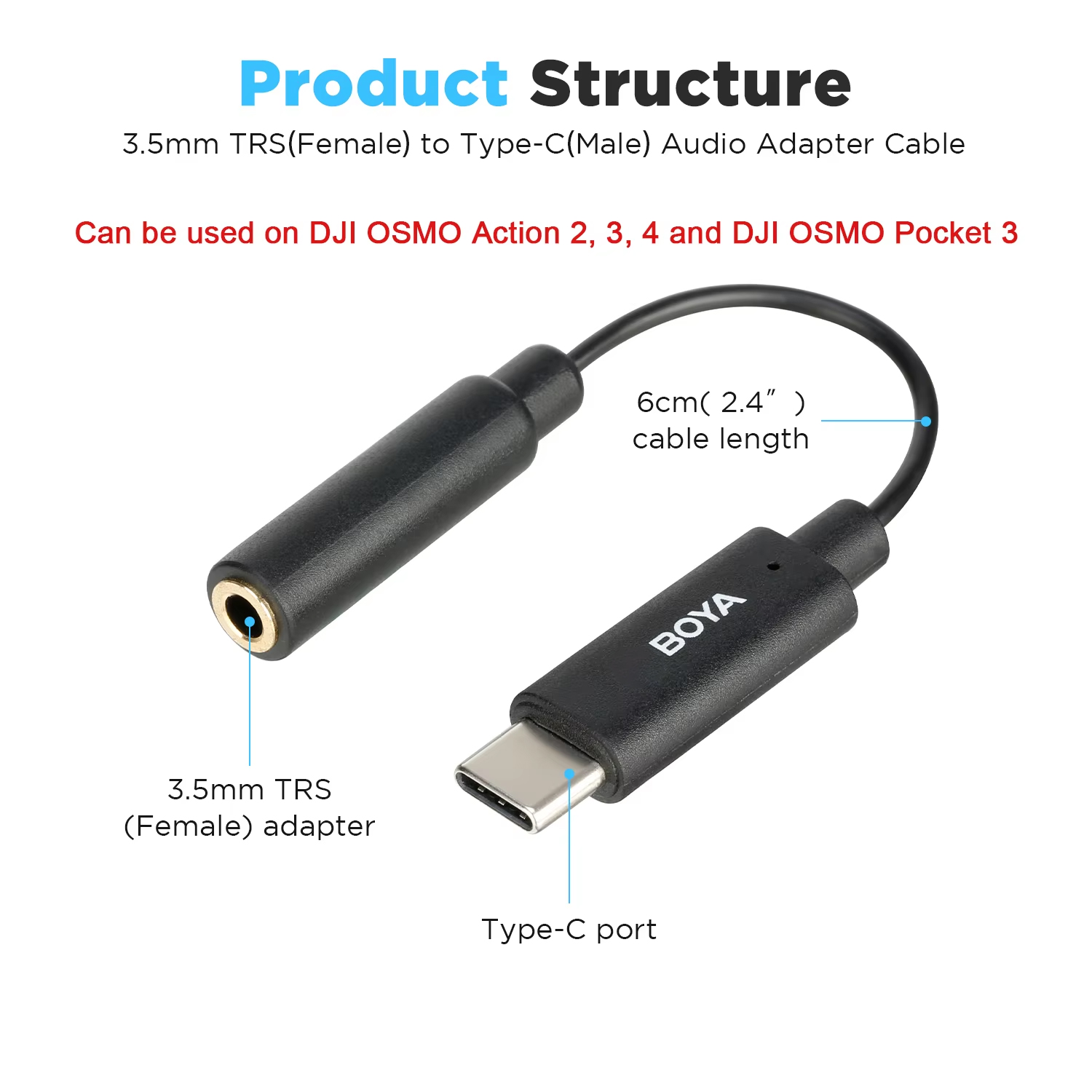 BOYA BY-K4 3,5 mm TRS (vrouwel - Trs Cable recensie en prijs