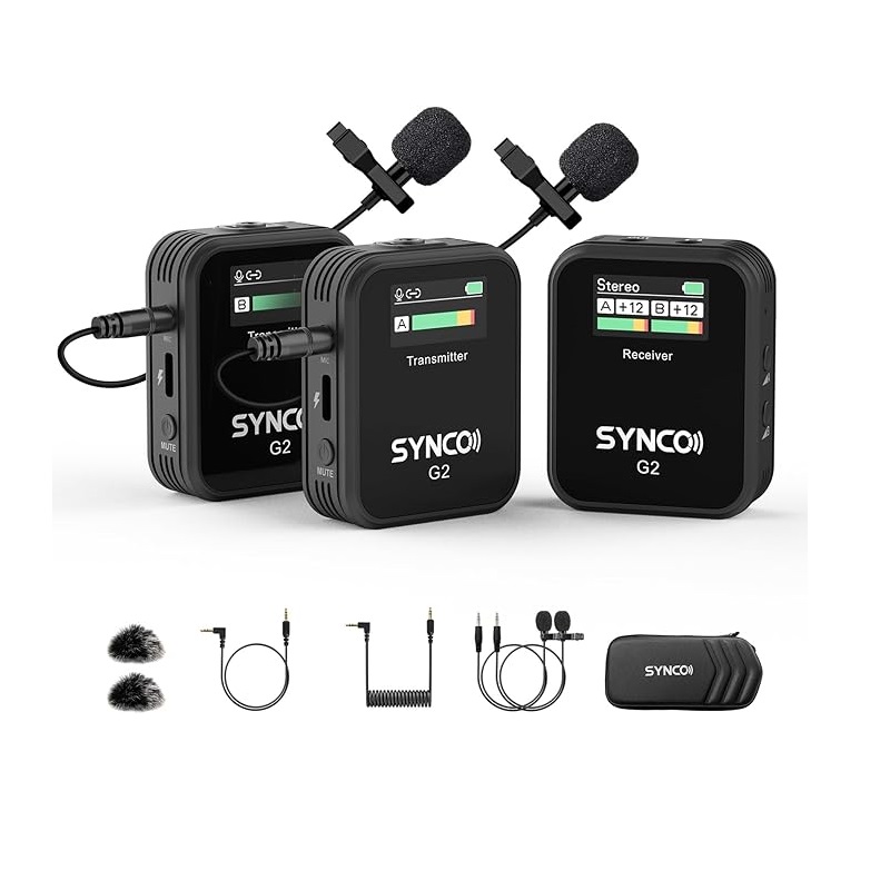 SYNCO draadloze lavaliermicrof - Condenser Microphone Kit recensie en prijs
