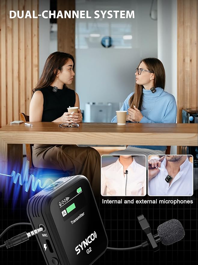 SYNCO draadloze lavaliermicrof - Condenser Microphone Kit recensie en prijs