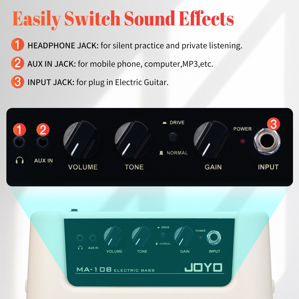 JOYO MA-10B Mini basversterker - Speaker Terminal recensie en prijs